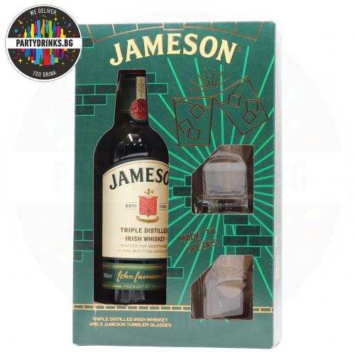 Ирландско уиски Jameson 700ml 40% с 2 чаши